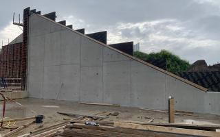 Betonwanden tot wel 9 meter hoog