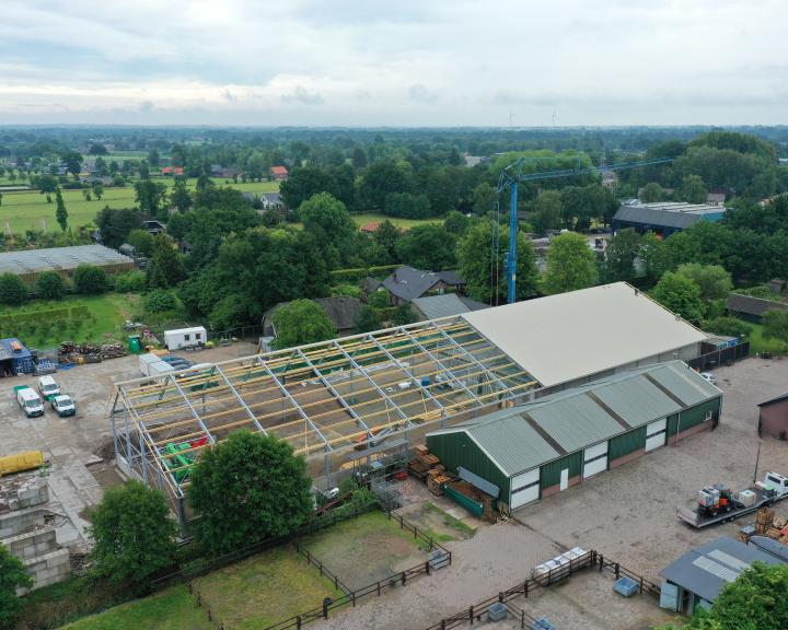 Nieuwbouw bedrijfspand hovenier LooHorst